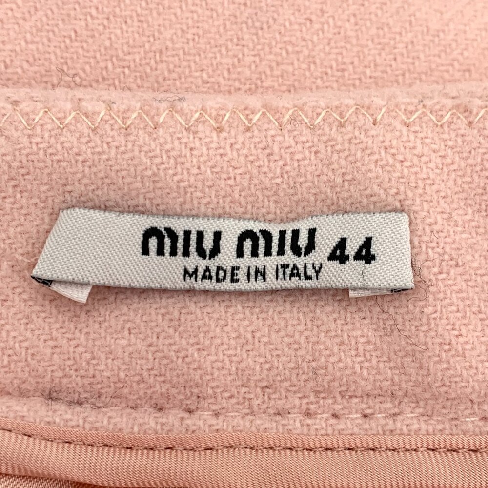 Miu Miu Pink Wool Mini Skirt - image 6